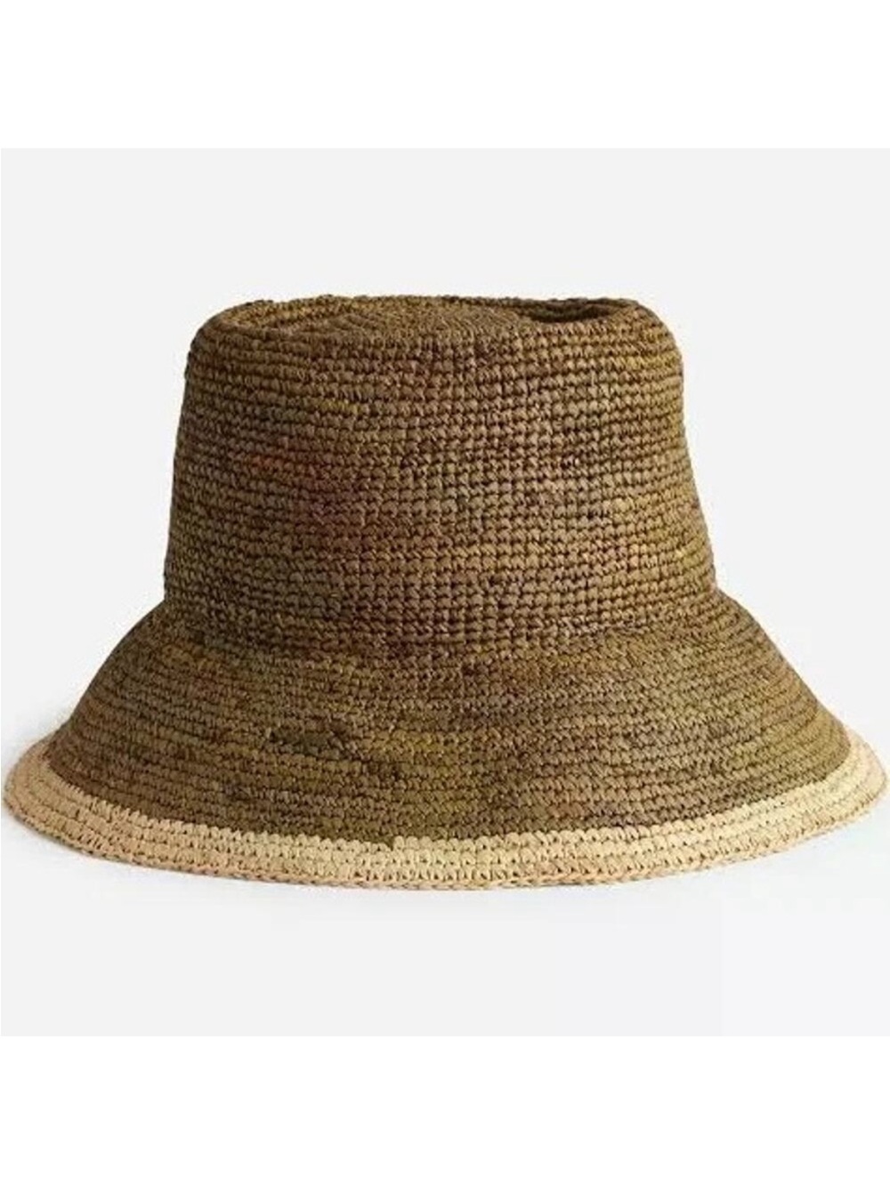 NWT Madewell Lantern Straw Hat Golden Khaki M/L